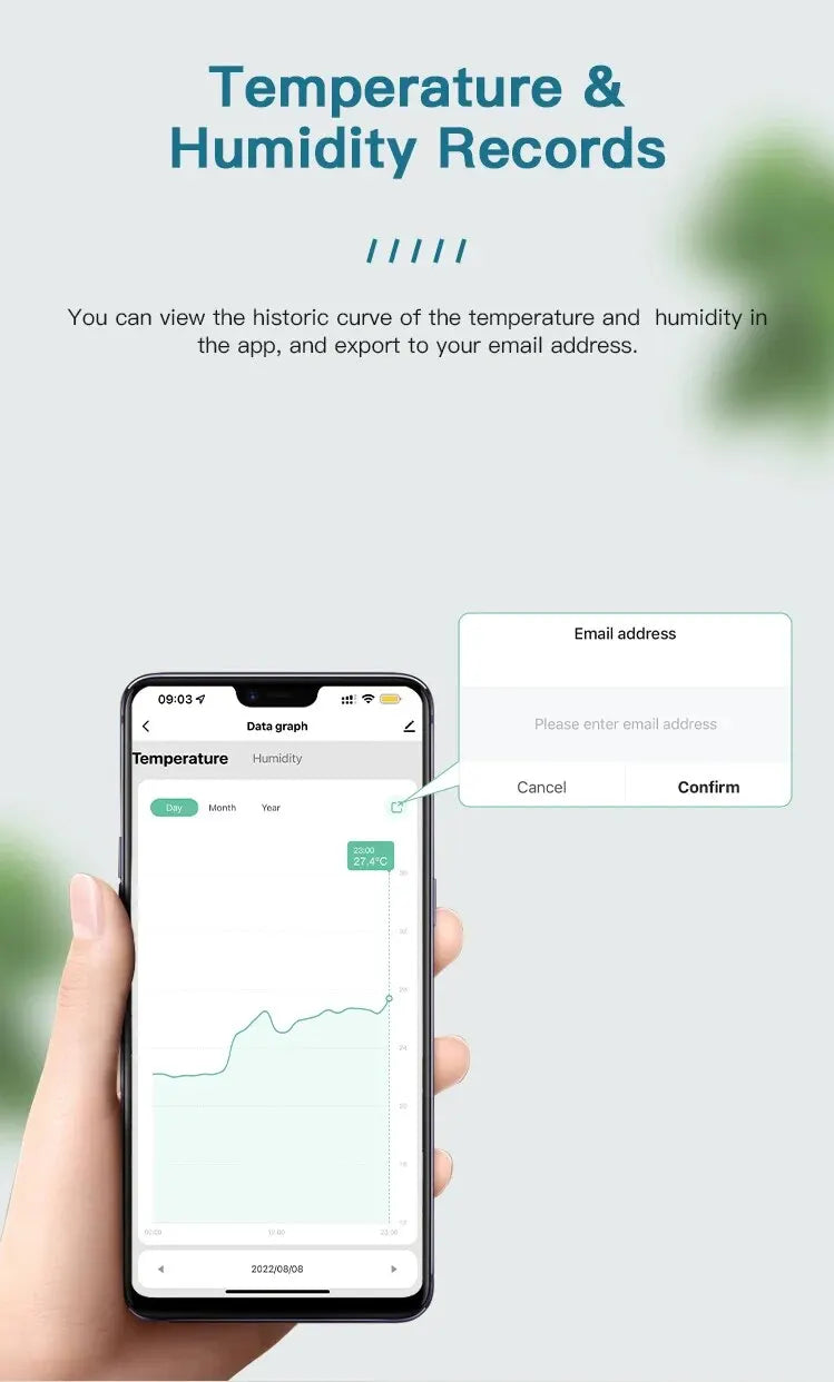 Termômetro Inteligente Sensor Umidade Wi-Fi