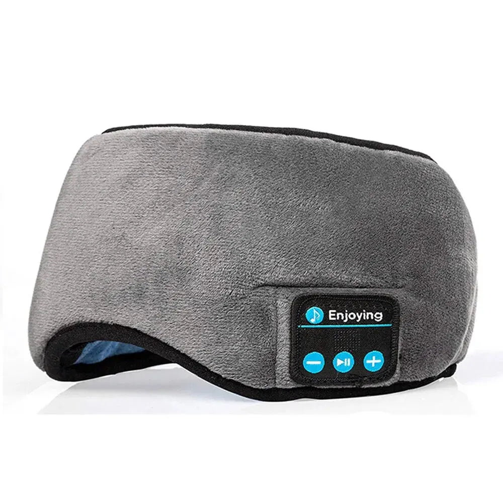 Fones Bluetooth com Faixa de Cabeça – Headset Sem Fio para Esportes, Sono e Música (Máscara de Olhos Integrada)
