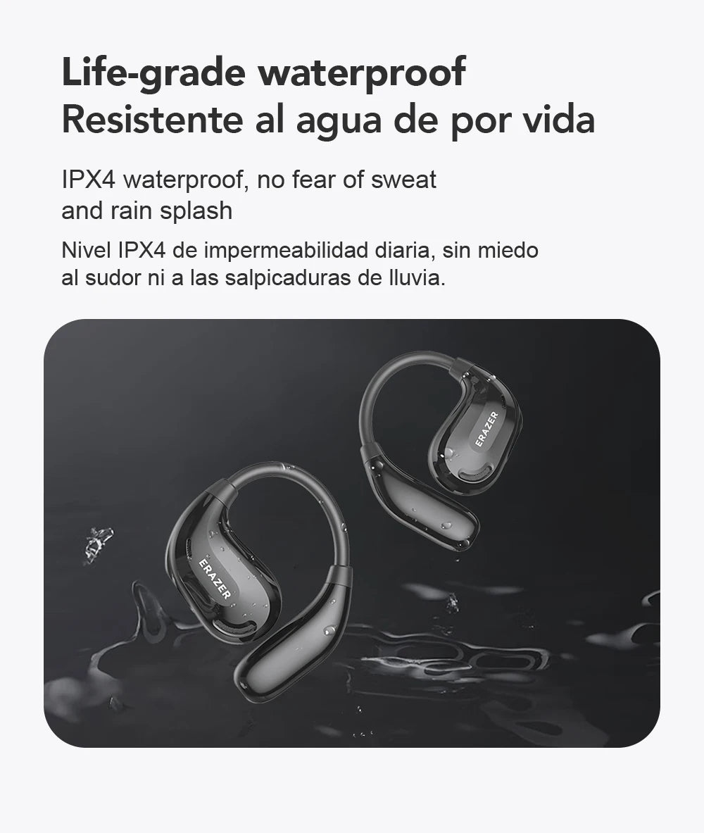 Fones de ouvido AI tradutor sem fio Bluetooth 5.4 135 Idiomas