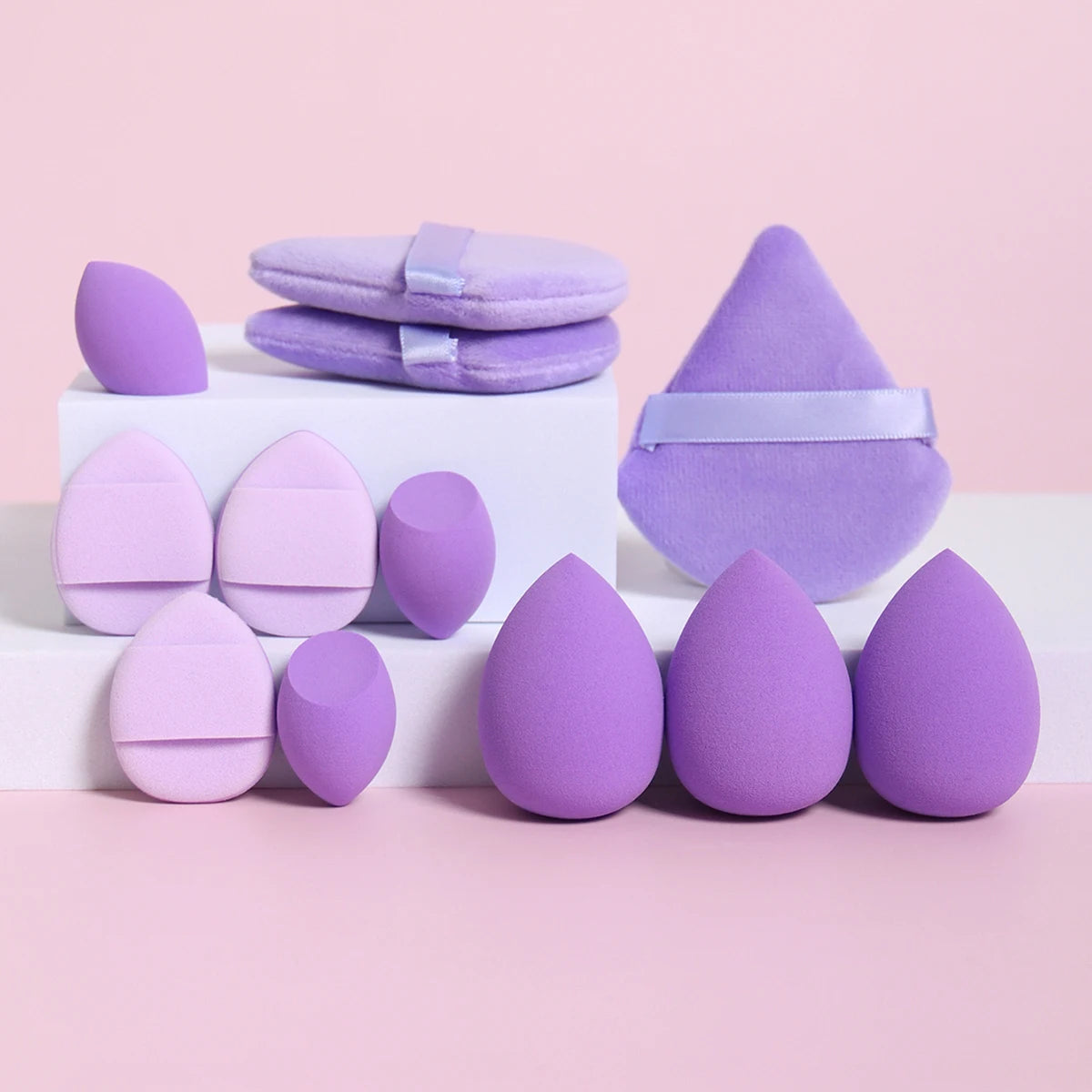 Conjunto de Esponjas Maquiagem 12 Peças