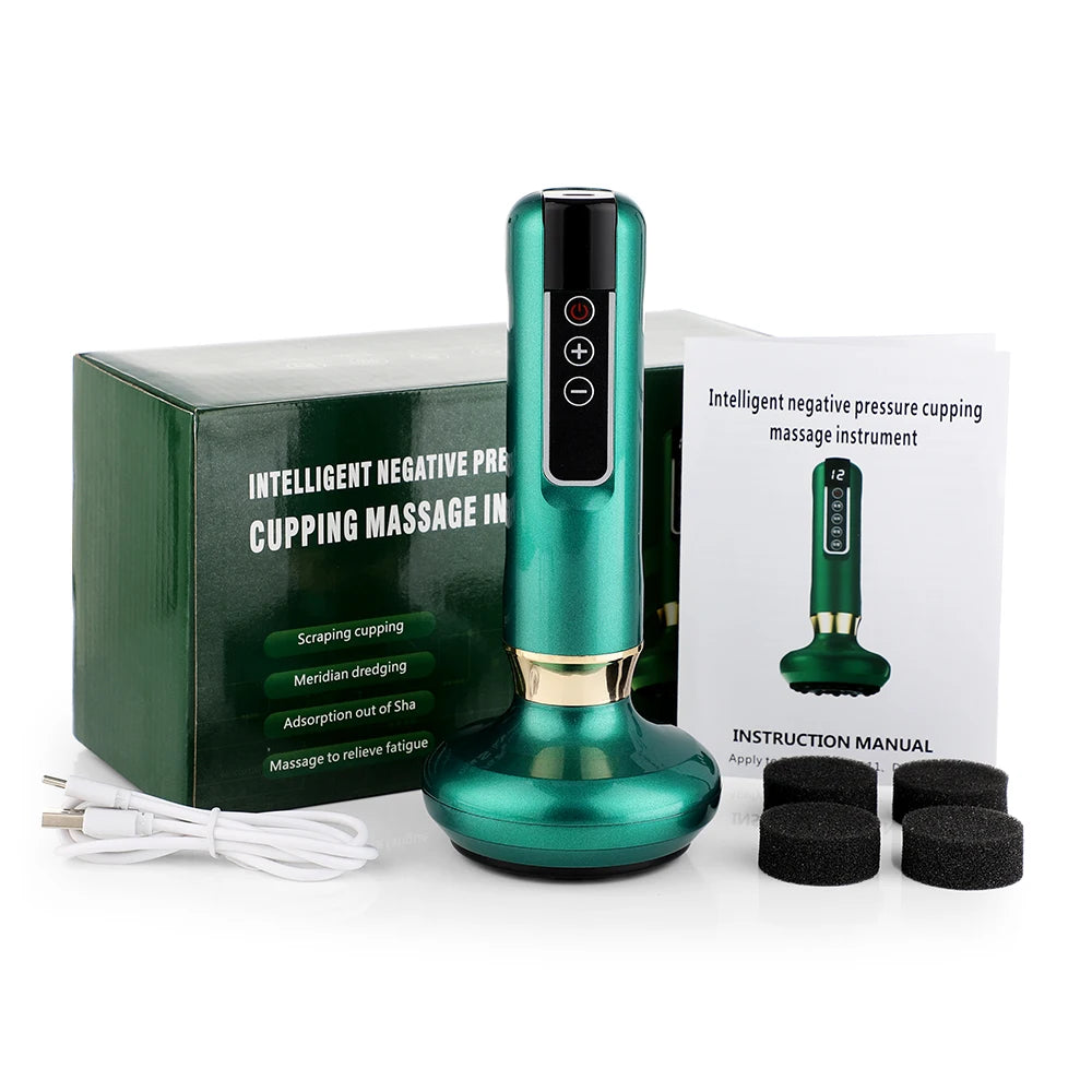 Massageador Elétrico com Ventosa e Aquecimento