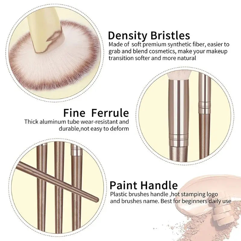 Conjunto Profissional de Pincéis Esponjas de Maquiagem