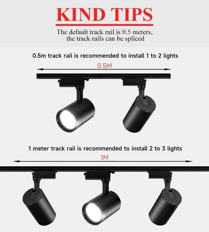 Luminária de Trilho LED para Teto
