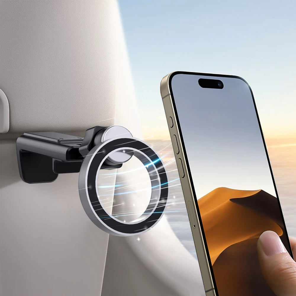 Suporte Magnético Portátil para Celular – Clip de Mesa Compatível com MagSafe