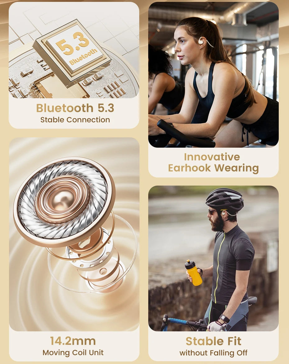 Fones de Ouvido Air Conduction Bluetooth
