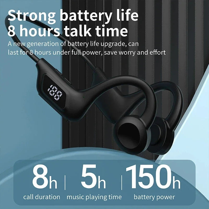 Fone de Ouvido Condução Óssea À Prova d’Água Microfone