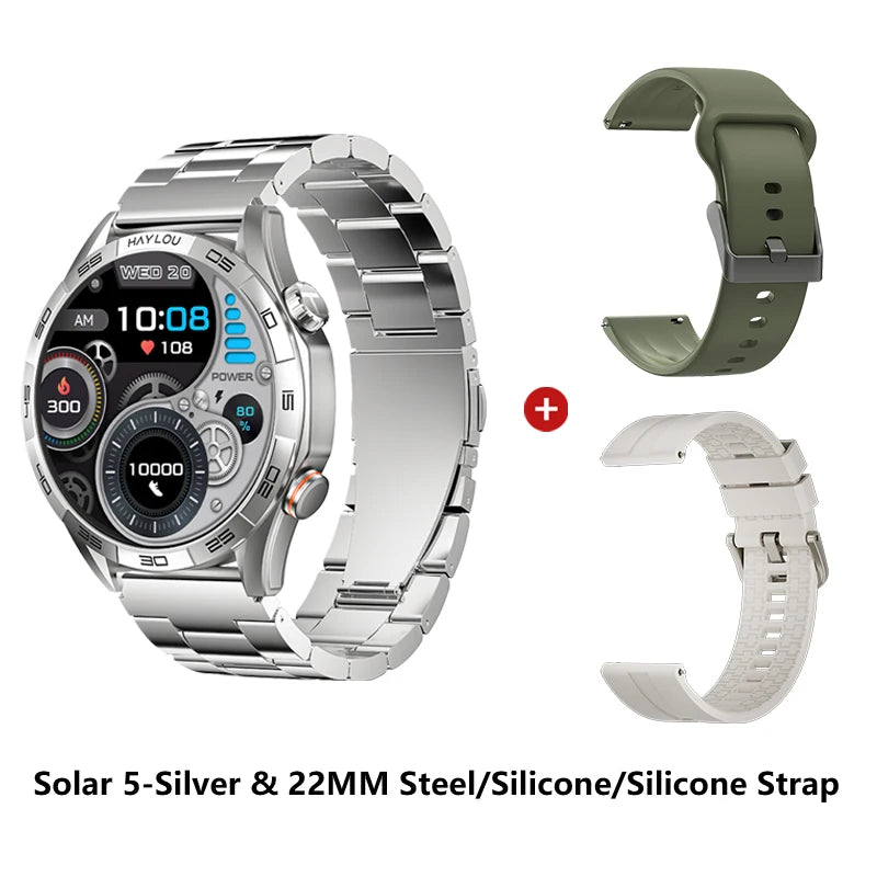 Smartwatch Solar 5 com Chamadas Bluetooth