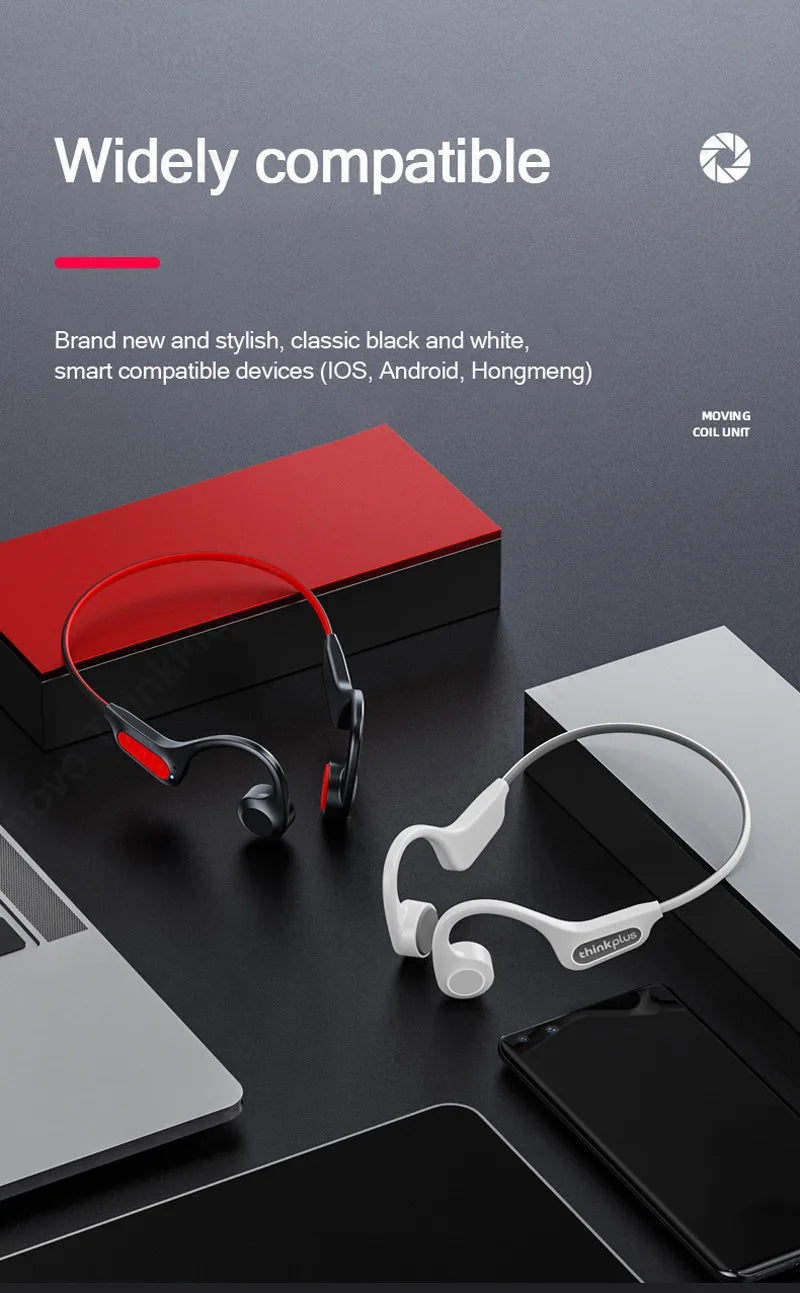 Fone de Ouvido Lenovo X4 Condução Óssea Microfone