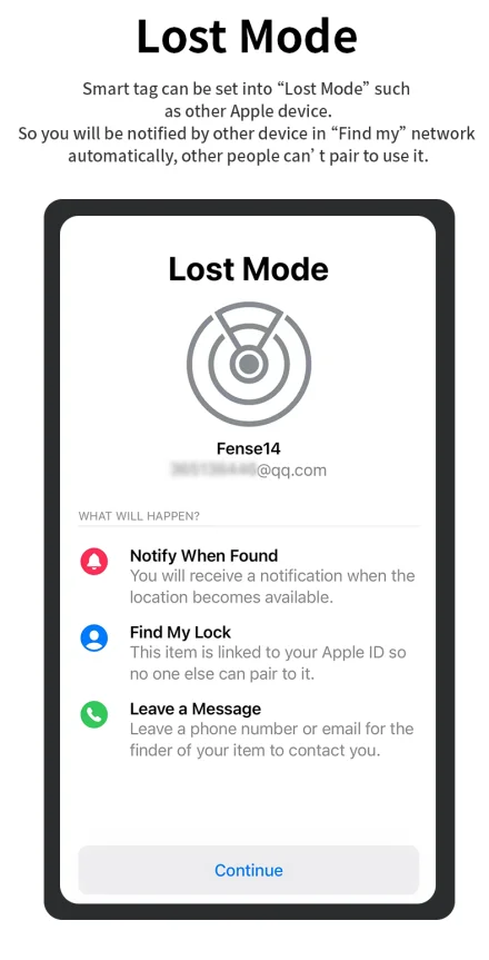 Rastreador Localizador Bluetooth GPS para Apple Find My