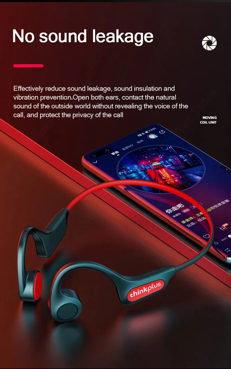 Fone de Ouvido Lenovo X4 Condução Óssea Microfone