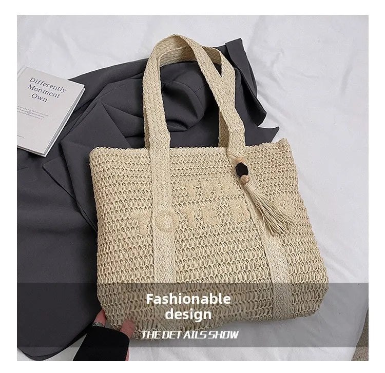 Bolsa de Palha Estilo Francês