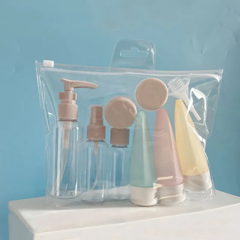 Bolsa Kit de Frascos para Viagem 11 Peças