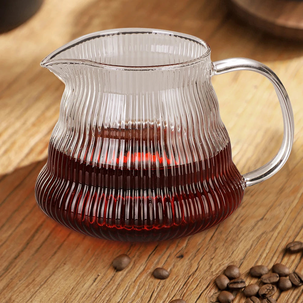 Conjunto de Jarra Borosilicato e Filtro de Café Reutilizável