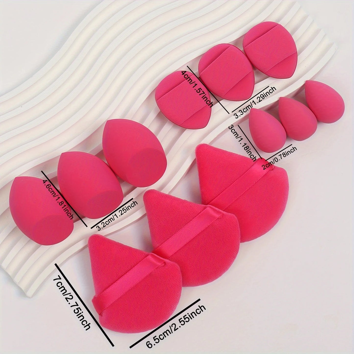 Conjunto de Esponjas Maquiagem 12 Peças