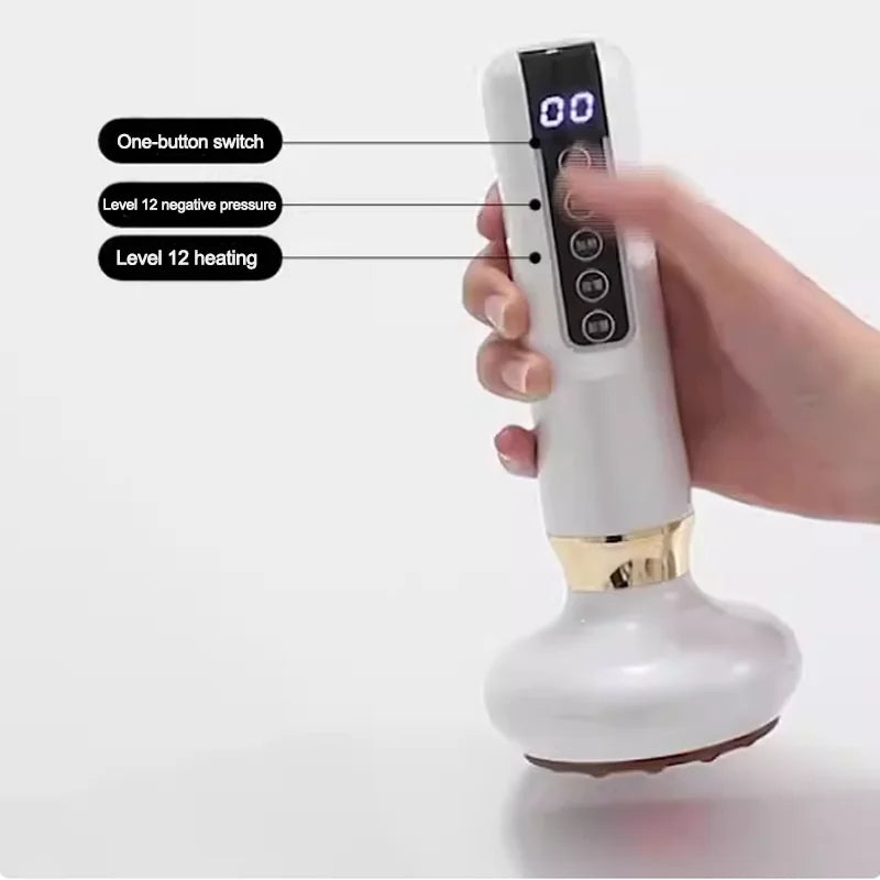 Massageador Elétrico com Ventosa e Aquecimento
