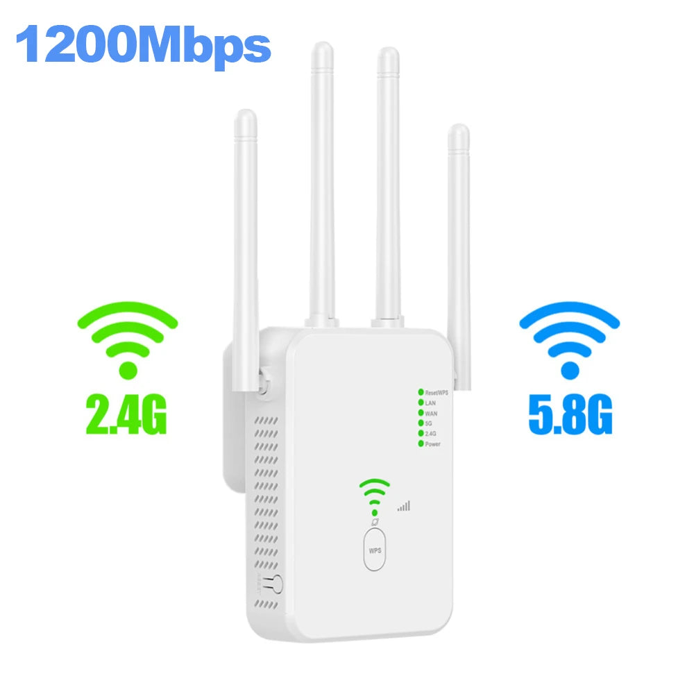 Repetidor Wi-Fi 1200 Mbps Dual Band 2.4G e 5G