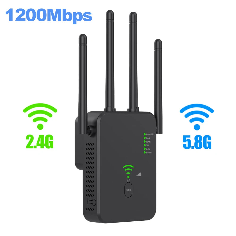 Repetidor Wi-Fi 1200 Mbps Dual Band 2.4G e 5G