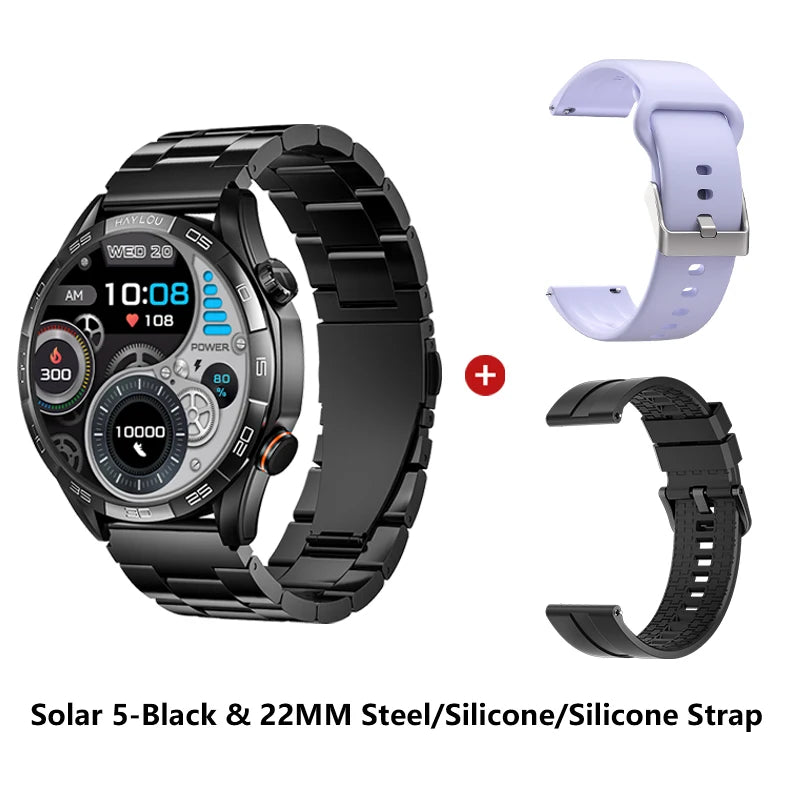 Smartwatch Solar 5 com Chamadas Bluetooth