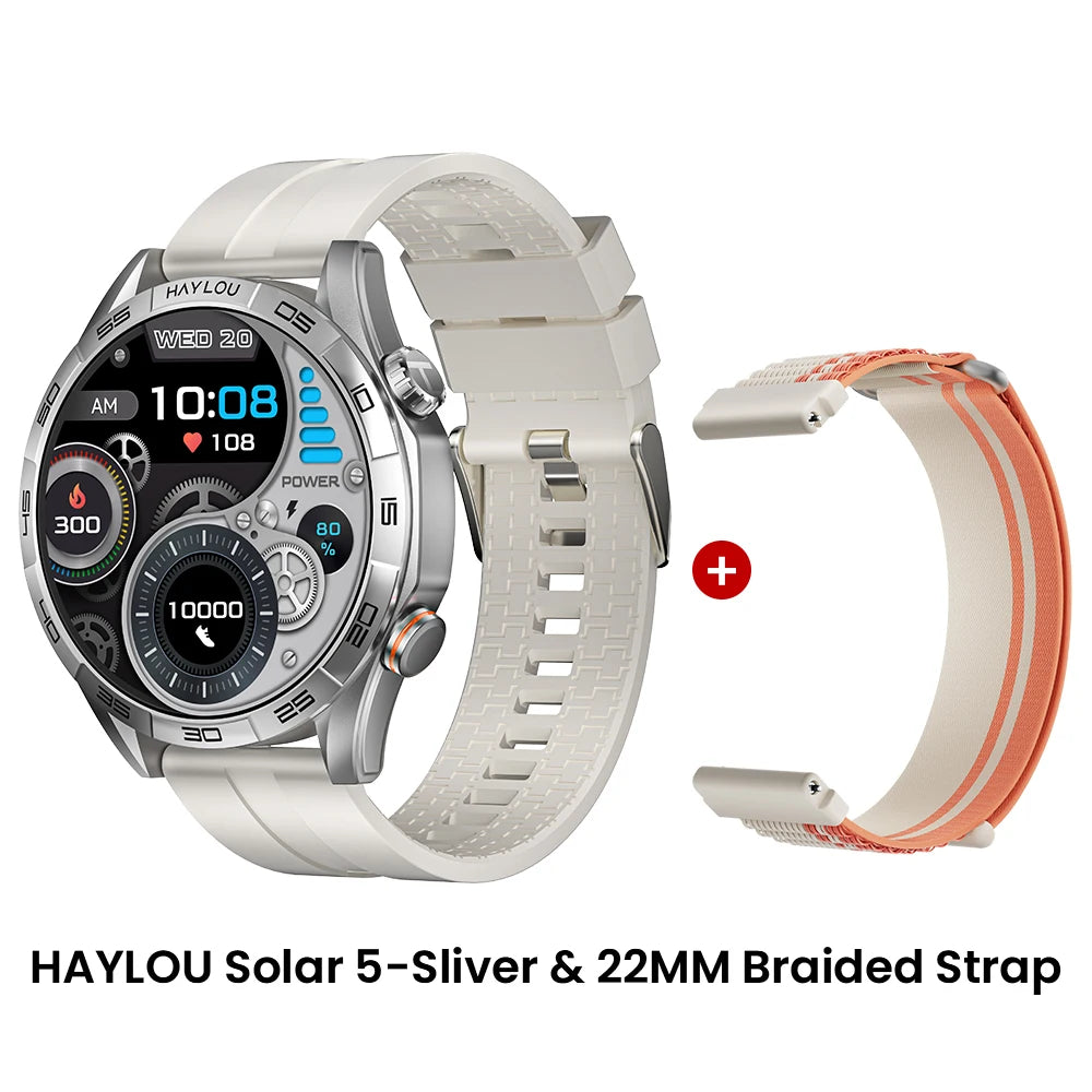 Smartwatch Solar 5 com Chamadas Bluetooth