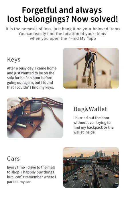 Rastreador Localizador Bluetooth GPS para Apple Find My