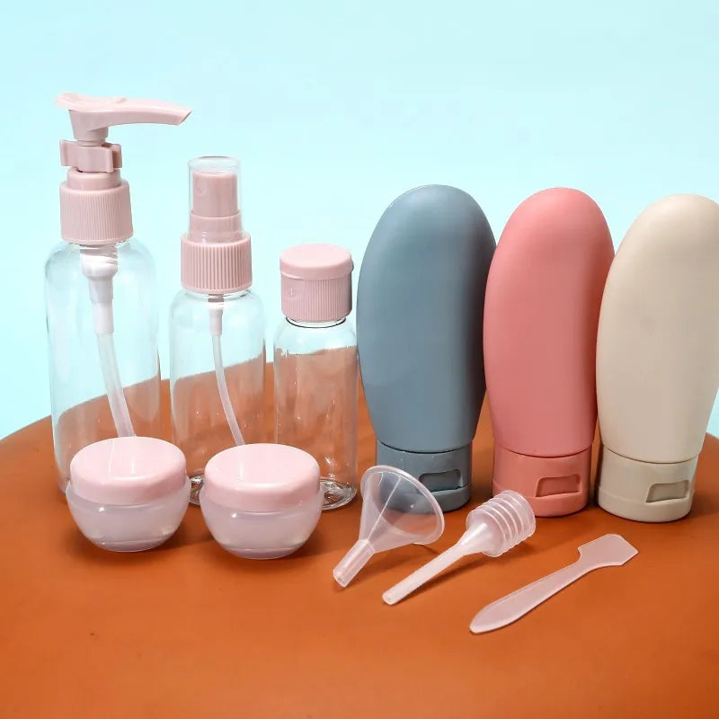 Bolsa Kit de Frascos para Viagem 11 Peças