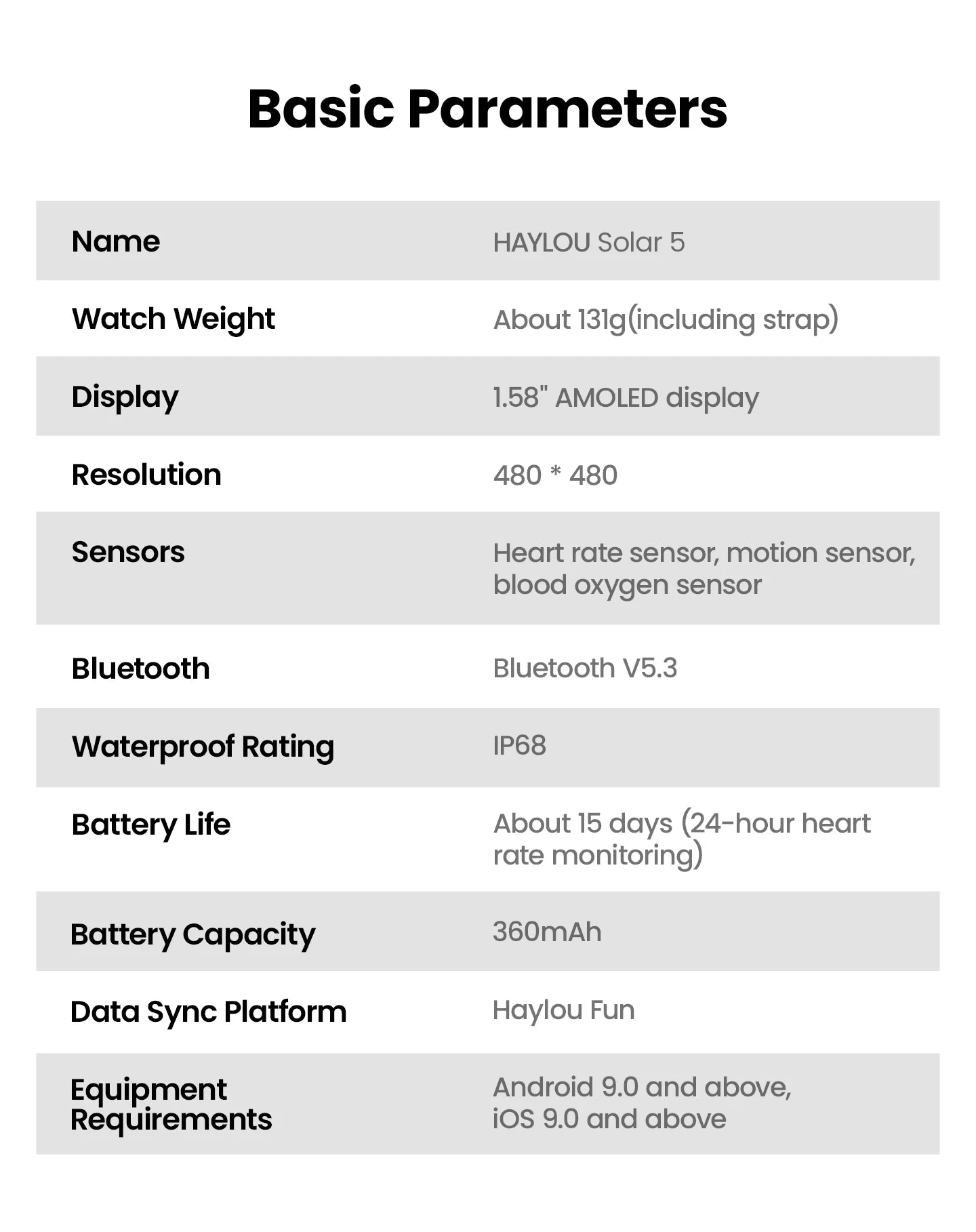 Smartwatch Solar 5 com Chamadas Bluetooth