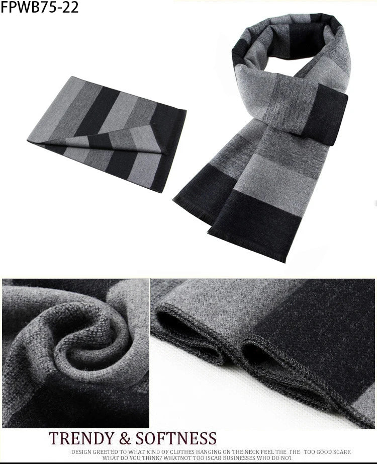 Cachecol Masculino Xadrez — Estilo e Conforto para os Dias Frios