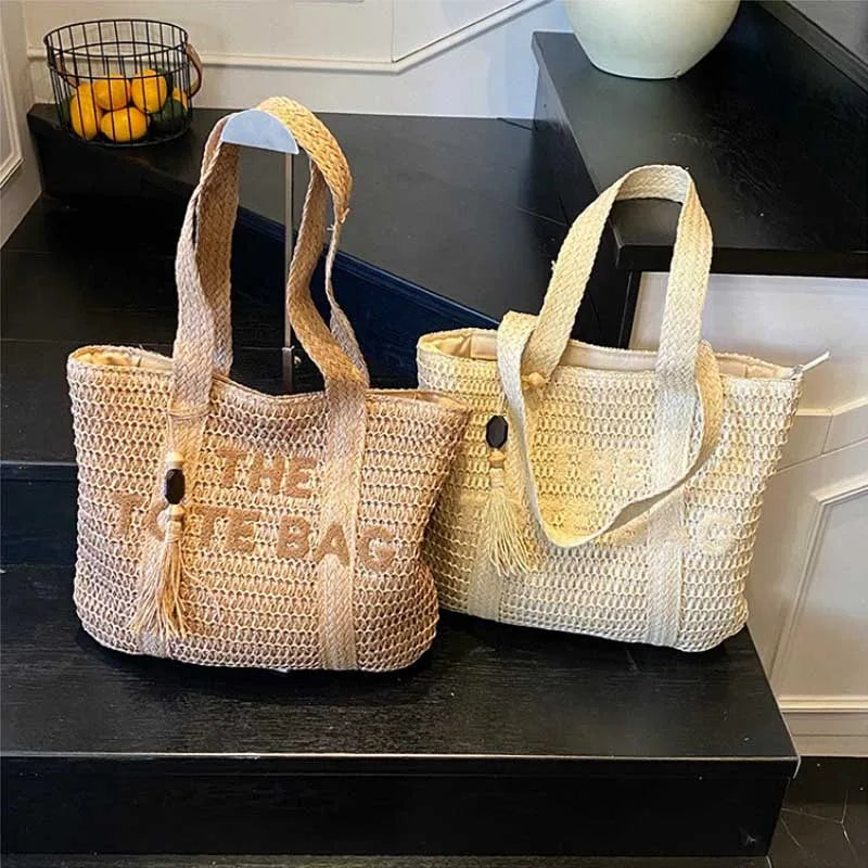 Bolsa de Palha Estilo Francês