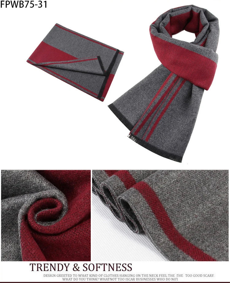 Cachecol Masculino Xadrez — Estilo e Conforto para os Dias Frios