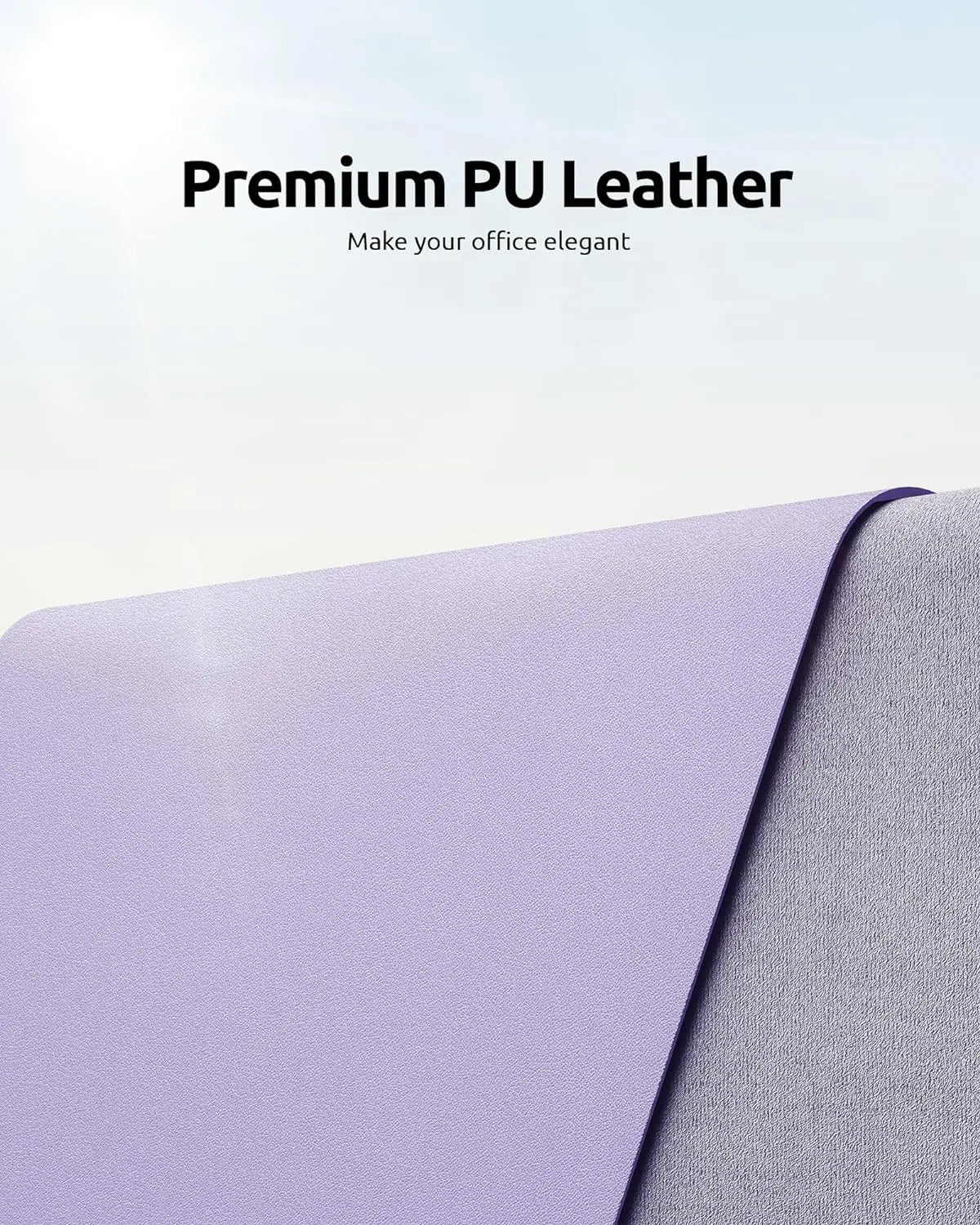 Grande Mouse Pad Protetor de Mesa Couro PU