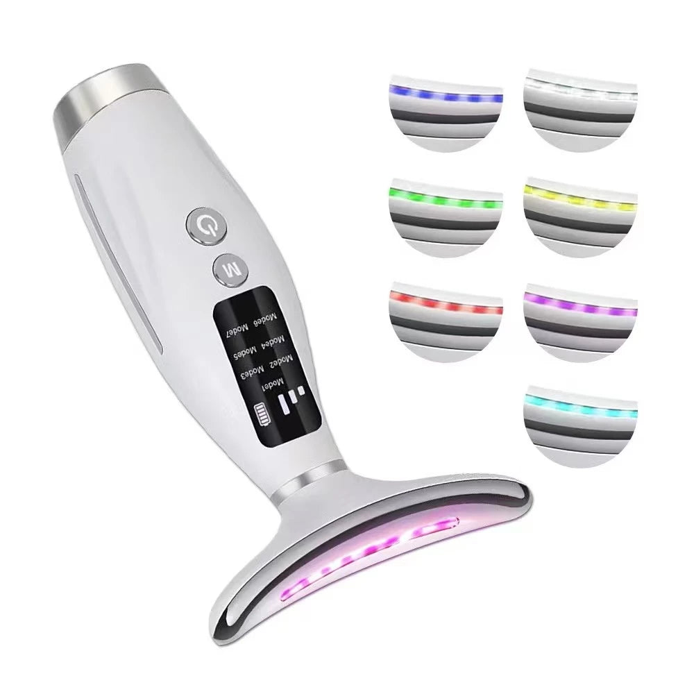 Aparelho de Beleza Facial com Luz Colorida
