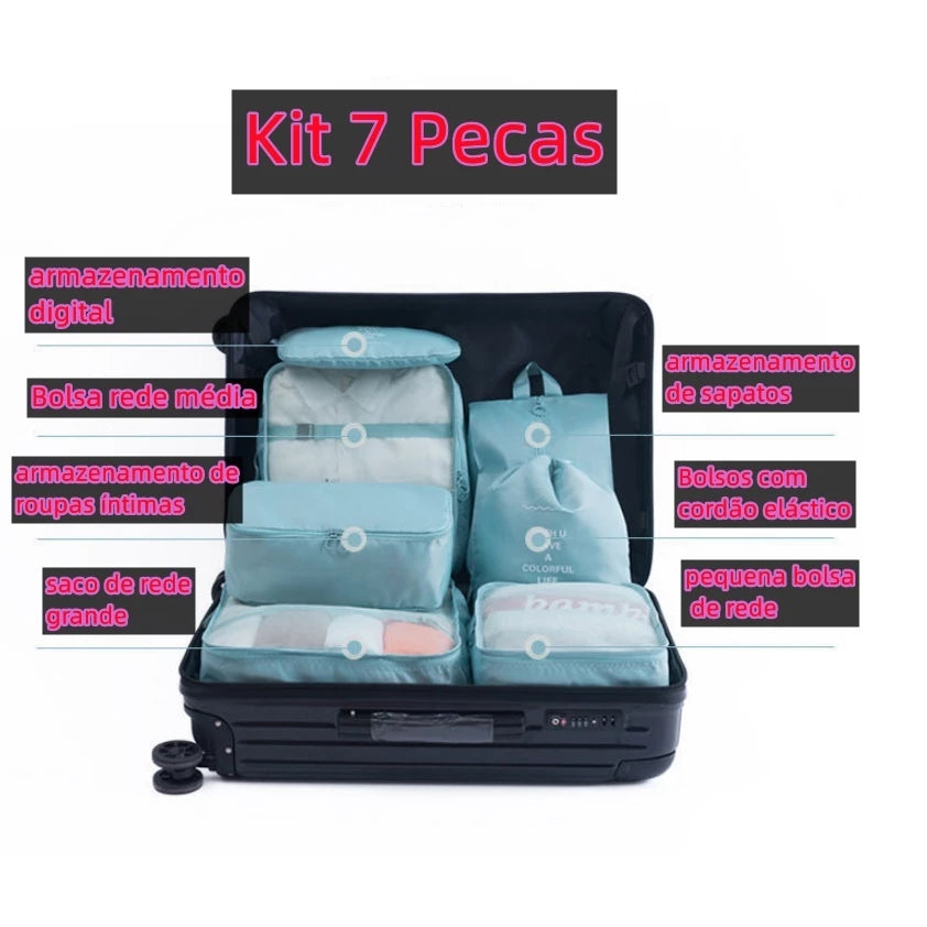 Travel Organizer Set – 7/8/9/10 Pieces, Suitcase Packing, Bags