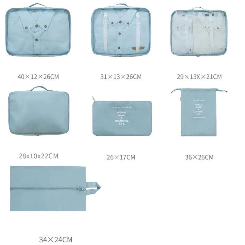 Travel Organizer Set – 7/8/9/10 Pieces, Suitcase Packing, Bags