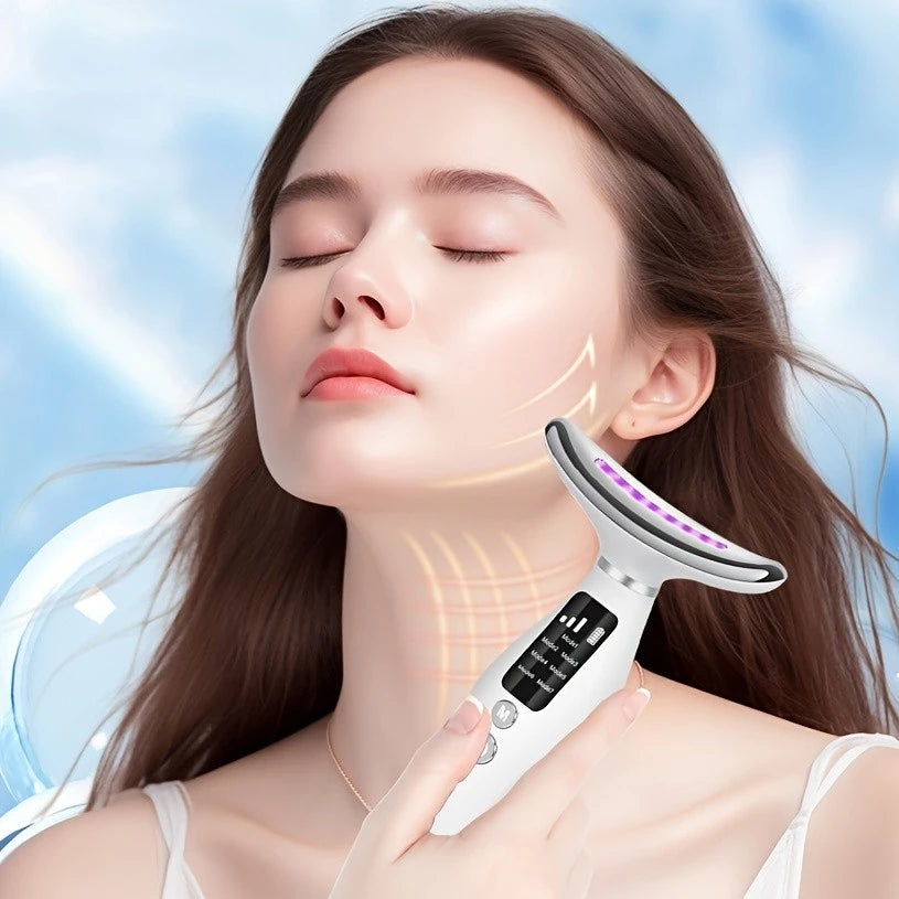Aparelho de Beleza Facial com Luz Colorida