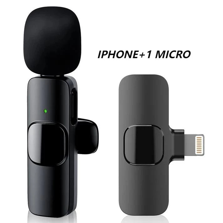 Microfone Sem Fio captação de áudio em 360°