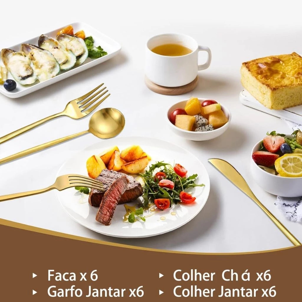 Conjunto de Talheres 24 peças