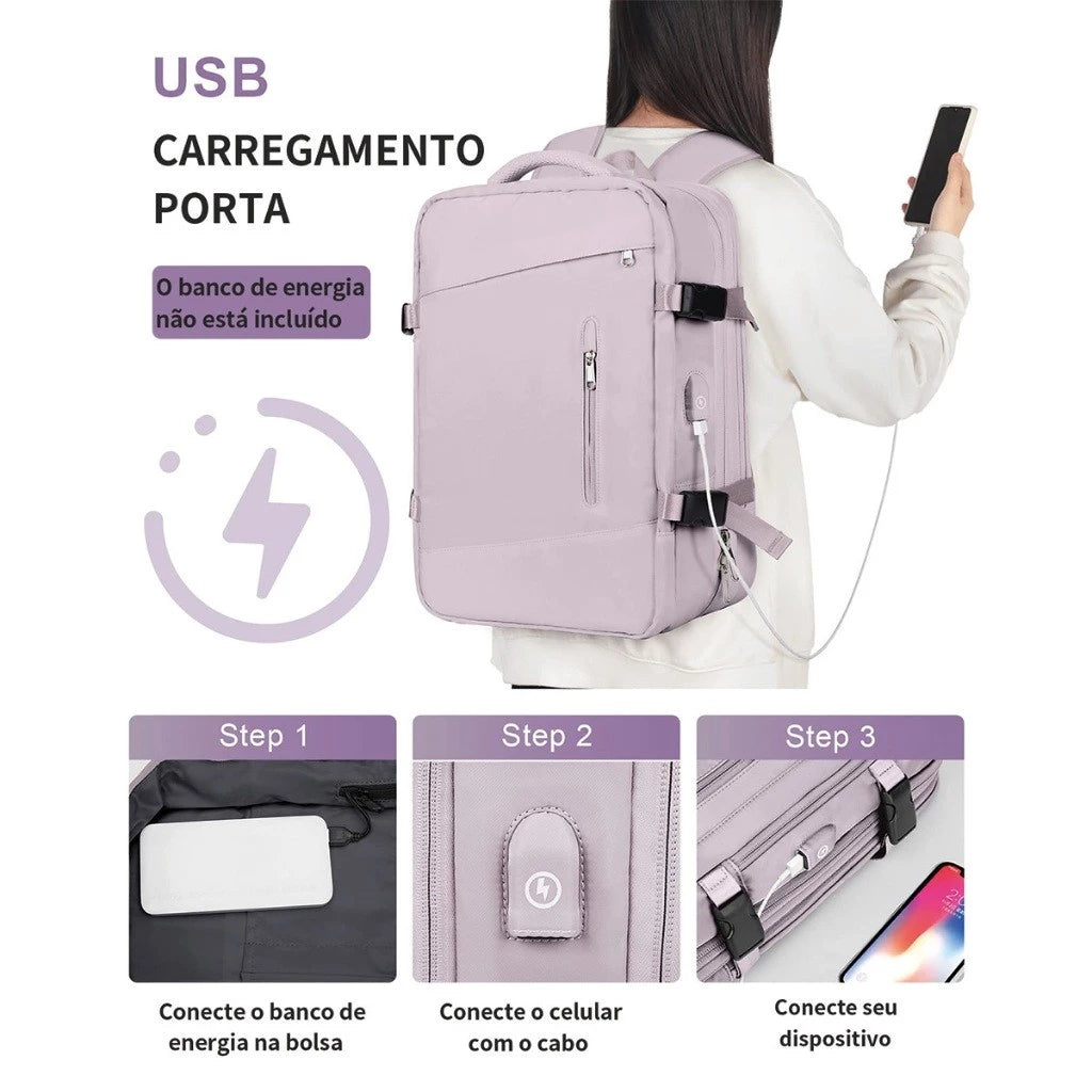 Mochila de Viagem Aprovada para Avião