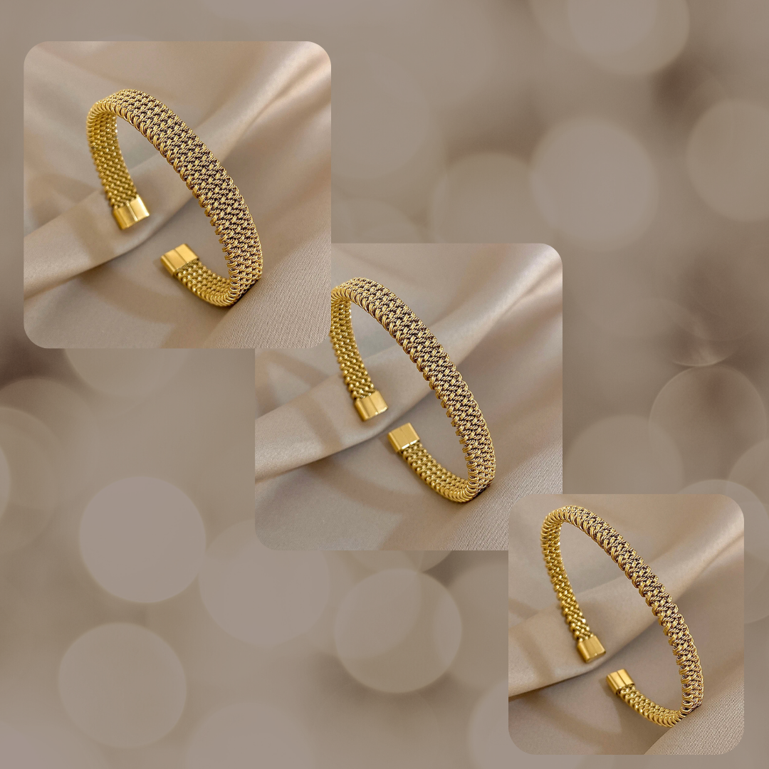 Kit 3 Pulseiras Trançadas