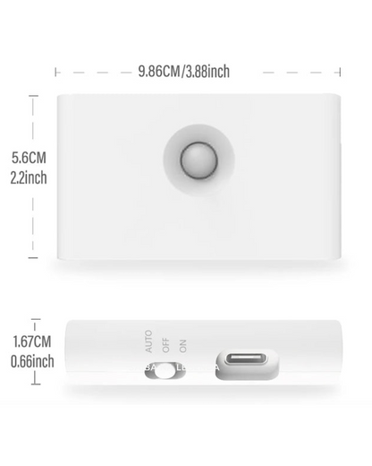Luz Noturna com Sensor de Movimento – LED Recarregável e Magnética