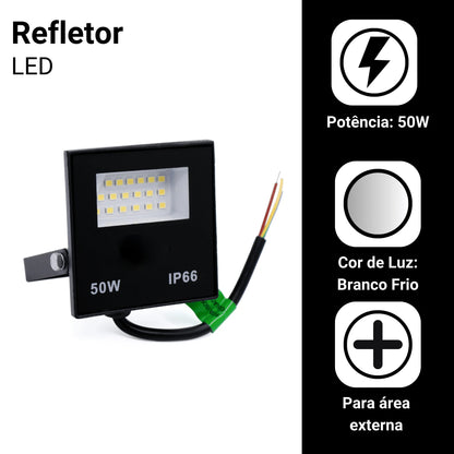 Kit 2 Refletores LED 50W – Bivolt