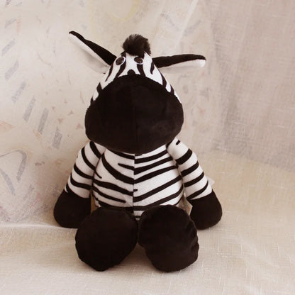 Bicho de Pelúcia  de Animais da Floresta – Leão, Tigre, Elefante, Macaco, Leopardo, Girafa e Guaxinim, 25cm para Crianças