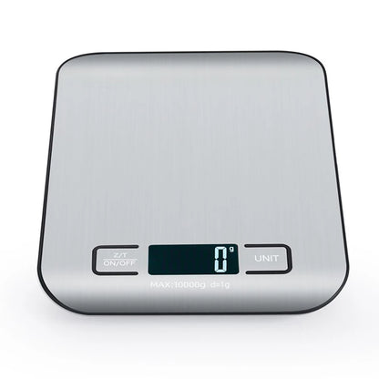 Balança Digital de Cozinha 1g a 10kg com Alta Precisão e Plataforma de Aço Inox