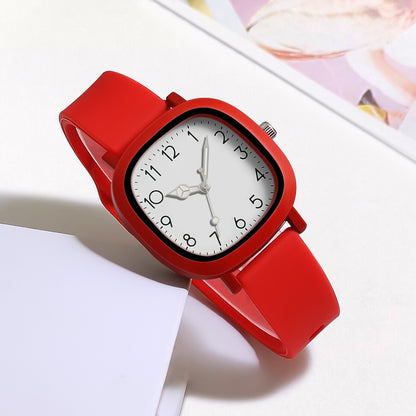 Relógio Quartz com Pulseira de Silicone