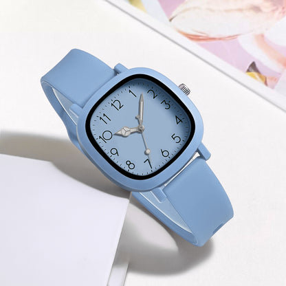 Relógio Quartz com Pulseira de Silicone