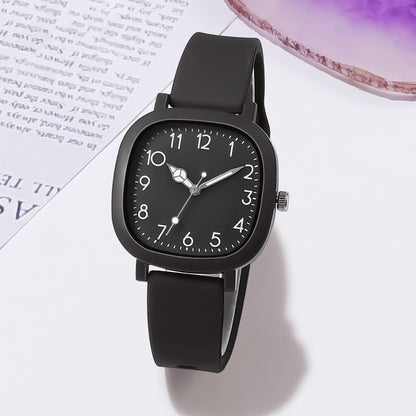 Relógio Quartz com Pulseira de Silicone