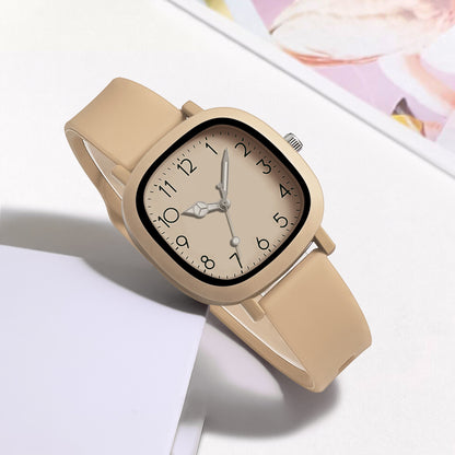 Relógio Quartz com Pulseira de Silicone