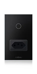 Interruptor Tomada inteligente touch wi fi com Neutro
