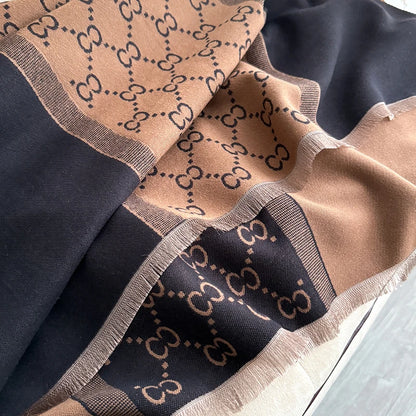 Cachecol Feminino Luxo Inverno – Pashmina  Manta com Toque de Cashmere
