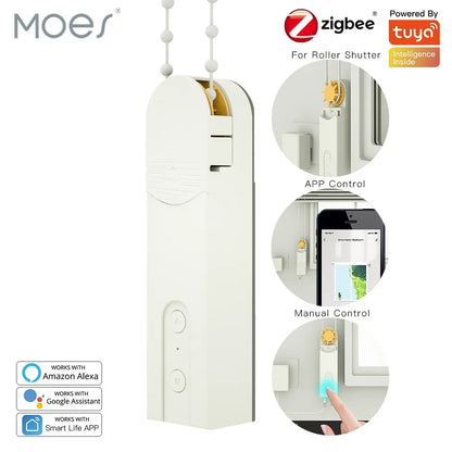 Motor para Cortinas de Corrente e Persianas  | Controle via Smart Life APP, Alexa e Google Assistente