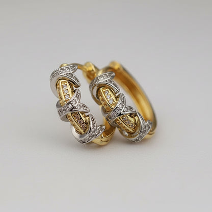 Brincos com Zirconia Oval